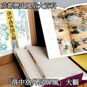 洛中洛外図大観 京都歴史風俗百科 小学館発刊 町田家旧蔵本 上杉家本 舟木家旧蔵本 総索引 外箱付き コレクター 古本 歴史 資料【120z433】