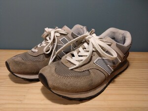 New balance 22.5cm ニューバランス スニーカー グレー　574