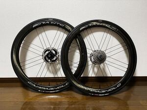 ★超美品★ CAMPAGNOLO BORA WTO 45 DB シマノフリー カンパニョーロ クリンチャー チューブレス ロードバイク カーボン ホイール