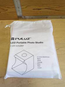 25012603　PULUZ 撮影BOX ミニ撮影セット　LEDライト　USB型 グリーン　PULUZ LED Portable Photo Studio 未使用品 