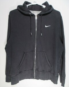 メンズ ジップアップパーカー黒 NIKE サイズXL スポーツウエア ナイキ M535