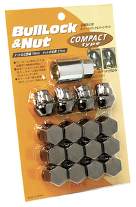 送料無料 新品 KYO-EI Lock Nut COMPACT TYPE [品番:K603K] M12×P1.25 19HEX [ナット12個 / ロック4個] クラシカル 全長:27mm ショート