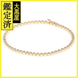 JEWELRY　ジュエリー　ブレスレット　K18　イエローゴールド　ダイヤモンド1.06ct　約8.5g【431】2120500156538