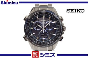 1円【SEIKO】極美品 セイコー アストロン チタン GPS 電波ソーラー クロノグラフ SBXB099/8X82-0AN0 メンズ腕時計 ケース付◆質屋