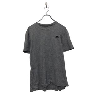 adidas 半袖 プリント Tシャツ アディダス ダークグレー M スポーツウェア クルーネック 古着卸 アメリカ仕入 a605-7100