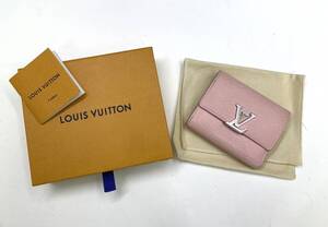 LOUIS VUITTON/ルイ・ヴィトン　ポルトフォイユカプシーヌXS　ピンク バブルガム　ミニウォレット　日本限定　RA3250■ジャンク品