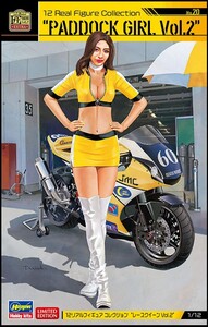 ハセガワ Hasegawa ☆ 1/12リアルフィギュア コレクション ☆ No.20 レースクイーン Vol.2 / PADDOCK GIRL Vol.2 ☆ 新品・未開封