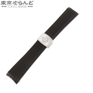 101721285 パテックフィリップ PATEK PHILIPPE アクアノート用 純正 ラバーベルト ブラックxシルバー SS 21mm バックル付 腕時計用 メンズ