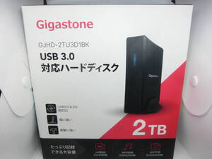 Gigastone　ギガストーン　USB3.0対応　外付HDD　ハードディスク　GJHD-2TU3D1BK　2TB 未使用　保証付き