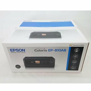 1円【未使用】EPSOM エプソン/インクジェットプリンター 複合機 カラリオ/EP-810AB/09