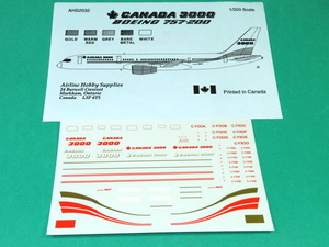 D AHSデカール 1/200 2032 カナダ3000 ボーイング B757-200