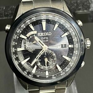 B089-I37-2622 SEIKO セイコー ASTRON アストロン 腕時計 メンズ ソーラー デイト 7X52-0AA0 黒文字盤 付属品・箱あり