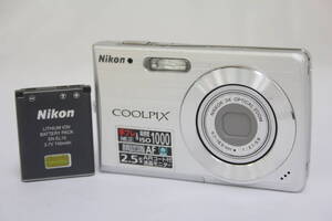 【返品保証】 ニコン Nikon Coolpix S200 3x バッテリー付き コンパクトデジタルカメラ v5936