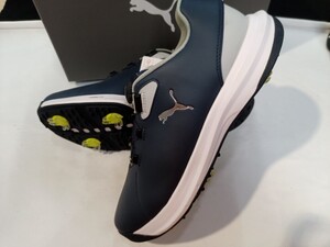 本州のみ送料無料◇即決価格◇新品◇メンズゴルフシューズ◇puma◇28.5cm◇ボア式◇スパイクタイプ◇ネイビー