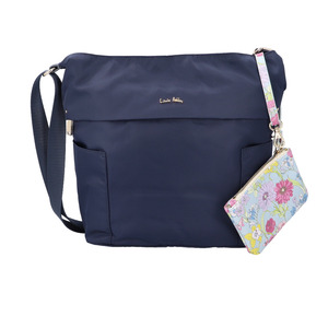 ☆ ネイビー ☆ LAURA ASHLEY ローラアシュレイ 縦型ショルダーバッグ LAURA ASHLEY ローラアシュレイ 縦型 ショルダーバッグ ILNL-03