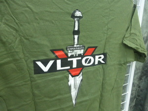  Vltor U.S.A. Apparel Tシャツ Mサイズ グリーンカラー 送料無料 VLTOR WEAPON SYSTEMS Knife Dagger Logo ロゴ