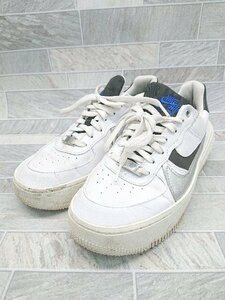 ◇ NIKE ナイキ エア フォース 1 プラットフォーム DX3199-100 スニーカー シューズ サイズ24.5cm ホワイト レディース P