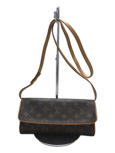 LOUIS VUITTON◆ポシェット・ツインPM_モノグラム_BRW/PVC/BRW/M51854/CA1919/ショルダーバッグ