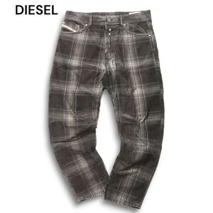 DIESEL ディーゼル 【NARROT-A 00WNZ】 秋冬 コーデュロイ チェック レギュラー キャロット パンツ Sz.28 メンズ　C4B04896_B#Q