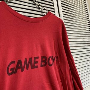 AUMM 1スタ 赤 ロゴ Tシャツ 長袖 ロンT ゲームボーイ GAMEBOY 任天堂 90s 00s ビンテージ アメリカ 古着 卸 仕入れ kg