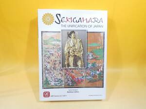 【ボードゲーム】GMT　関ケ原　SEKIGAHARA　ユニット未切断　海外言語　日本語説明書付【ジャンク扱い】J1　S374