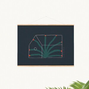 Garden House wall art Print A3 アート ポスター CoraAbstract 北欧 リビング Poster