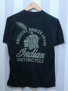 2-9145A/INDIAN MOTORCYCLE半袖Tシャツ USA製 インディアンモーターサイクル 送料200円 