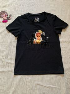 ★FLYNOWⅢ★フィオナ柄半袖Tシャツ・黒