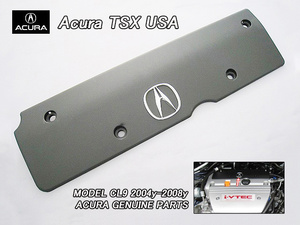 アコードCL7CL9【ACURA】アキュラTSX純正イグニッションカバーUSプレート(K24A.K20A)/USDM北米仕様ホンダ黒色エンジンカバーAマーク付きUSA