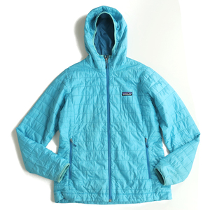 patagonia パタゴニア ナノパフフーディ ジャケット PRIMALOFT 中綿 トリコブルー(M)