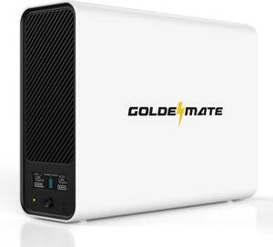 GoldenMate 8 コンセント UPS 1000VA Pro/800W UPS LiFePO4 230Wh 常時商用給電 正弦波 長寿命LiFePO4バッテリー - ホワイト