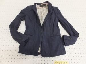 ZARA BASIC ザラ レディース リネン 春夏 ジャケット ダークネイビー XS