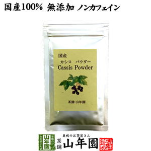 健康食品 国産100% 無添加 カシスパウダー 粉末 40g ノンカフェイン 青森県産 送料無料