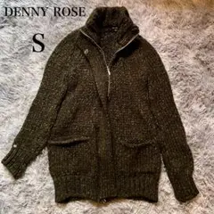 DENNY ROSE デニーローズ ダブルジップ ざっくり編み ブルゾン S