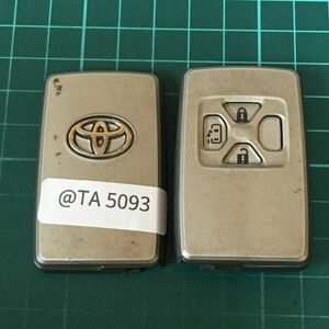 @TA5093 トヨタ 純正 スマートキー 3ボタン エスティマ アルファード ヴェルファイア ANH20 ACR50 キーレス