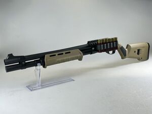 【冬SALE】GE製 M870 マグプル タイプ カスタム マウント シェルホルダー付 ガスショットガン FDE 8888 T 870 レミントン 3発 6発切替