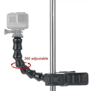 cjx236★GoPro ゴープロ 9 8 7 対応 アクセサリー フレックス クランプ マウント アクションカメラ ウェアラブルカメラ 挟む ホルダー