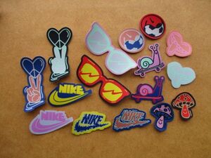 【セット】ナイキ NIKE ワッペン/マジックテープ非売品ロゴLOGOパッチPATCHアップリケPOPポップSK8スケートSKATE BORDまとめスニーカー S3