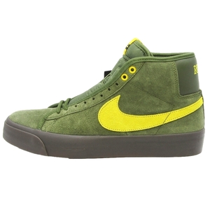 未使用 ANTIHERO × NIKE ナイキ 28cm ZOOM BLAZER MID QS HM5838-300 ズーム ブレーザー ミッド ラフグリーン ROUGH GREEN 35003749