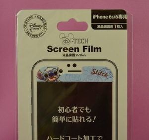 【新品未開封品】液晶フィルム（Disney Stitch iPHONE 6s/6用）