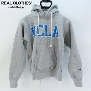 ☆Champion/チャンピオン UCLA REVERSE WEAVE sweat parka リバースウィーブ スウェット パーカー 赤単タグ 復刻 グレー M /080