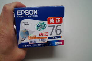 未使用品　EPSON エプソン　純正 インクカートリッジ IC4CL76 地球儀　４色パック