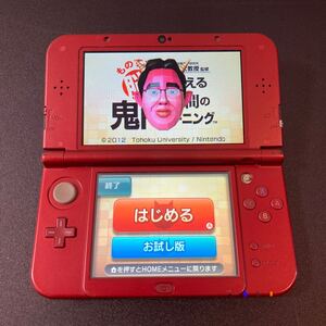 new 任天堂 3DS LL本体 RED-001 レッド 管理①