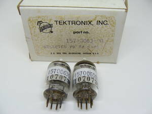 真空管 6AK5 2本セット GE General Electron TEKTRONIX,INC.箱入り 3ヶ月保証 #015-013