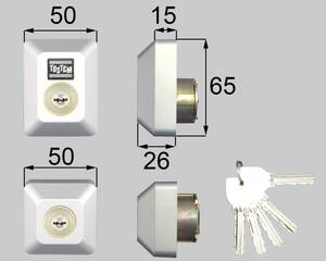 LIXIL 玄関ドア　D5GZ1902　 ドア厚４０ｍｍ用 ２ロック（シリンダー上下各１、キー５本）プレナスＳ/ＢＦフォルマ/エスキューブ　新品 　