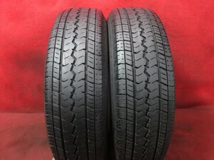 タイヤ 2本 195/80R15 107/105 LT トーヨー TOYP V-02E ハイエース レジアス キャラバン NV350 バリ バリ山 溝アリ 送料無料★14590T