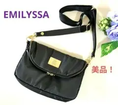 EMILYSSA　ショルダーバッグ　ブラック　未使用級美品✨