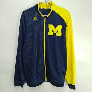 【中古】アディダス ミシガン大学 ウルヴァリンズ Michigan Wolverines トラックジャケット バスケ M(USサイズ) ADIDAS ジャージ