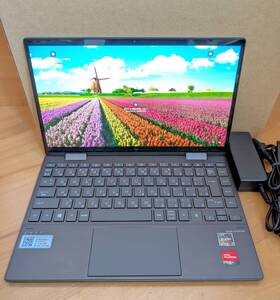 【Used:保証付】HP ENVY x360 13 ay1052AU タッチパネル Ryzen 7 5800U/メモリ 16GB/SSD 1TB/13.3型 光沢 フルHD/win11/office21 22年製