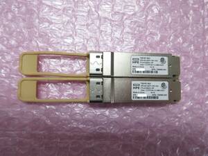 【2個セット】HPE SFPモジュール FTL410QE2C-HP 40G QSFP+ SR4 Transceiver (No.D334)